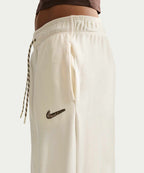 NIKE NIKE Sportswear High Waist Wide Leg Velor Pants - Coconut Milk