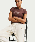 NIKE NIKE Sportswear High Waist Wide Leg Velor Pants - Coconut Milk