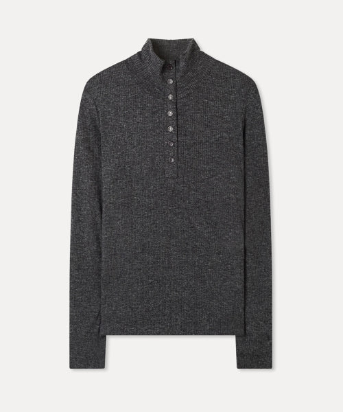 MIXXO MIXXO T-Shirt Button-up Neck