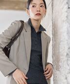 MIXXO MIXXO T-Shirt Button-up Neck