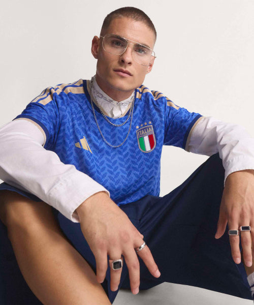 ADIDAS ADIDAS Italy 26 Home Authentic Jersey - Blue