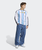 ADIDAS ADIDAS Argentina 26 Long Sleeve Home Jersey - White: Ice Blue