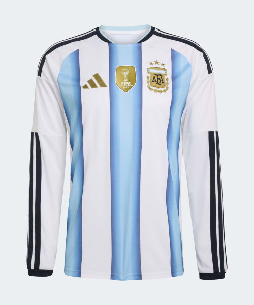 ADIDAS ADIDAS Argentina 26 Long Sleeve Home Jersey - White: Ice Blue