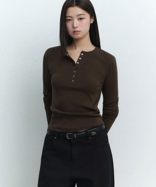 MUSINSA STANDARD WOMAN MUSINSA STANDARD WOMAN T-Shirt Dark Brown