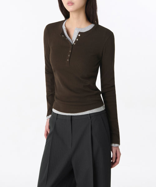 MUSINSA STANDARD WOMAN MUSINSA STANDARD WOMAN T-Shirt Dark Brown