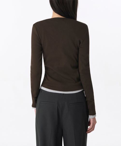 MUSINSA STANDARD WOMAN MUSINSA STANDARD WOMAN T-Shirt Dark Brown