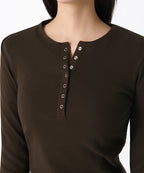 MUSINSA STANDARD WOMAN MUSINSA STANDARD WOMAN T-Shirt Dark Brown