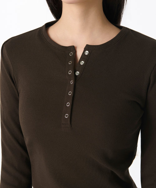 MUSINSA STANDARD WOMAN MUSINSA STANDARD WOMAN T-Shirt Dark Brown