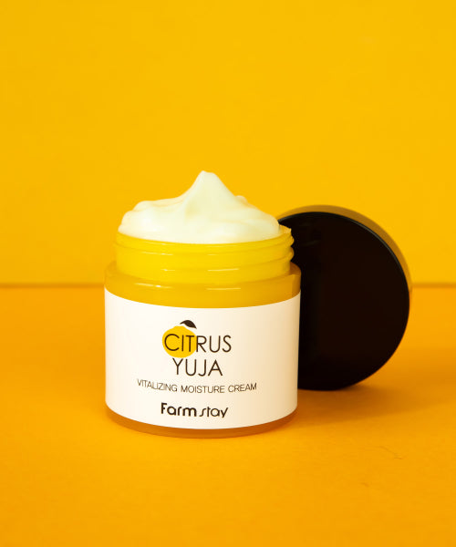 FARMSTAY Citrus Yuzu Vitalizing Moisturizing Cream 80ml (+Soothing Gel 100ml x 2)