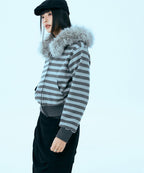 MIXXO MIXXO Hoodie Striped Zip-Up