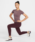 NIKE NIKE T-Shirt Short Sleeve Top - Burgundy Crush