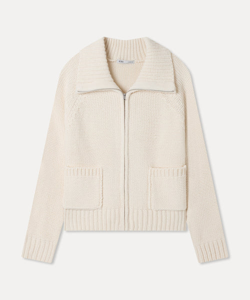 MIXXO MIXXO Knitwear Basic Cowichan Zip-up C