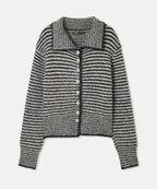 MIXXO MIXXO Cardigan High Neck Striped