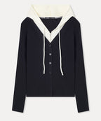 MIXXO MIXXO Hoodie Layered Cardigan