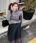 MIXXO MIXXO Long Pleated Skirt C/S