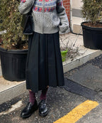 MIXXO MIXXO Long Pleated Skirt C/S
