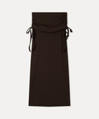 MIXXO MIXXO Brushed Striped Shirring Skirt C