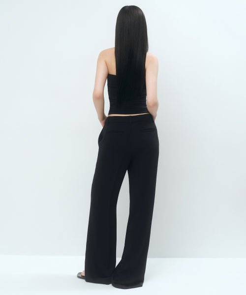 MUSINSA STANDARD WOMAN MUSINSA STANDARD WOMAN Slacks Wide [Black]