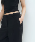 MUSINSA STANDARD WOMAN MUSINSA STANDARD WOMAN Slacks Wide [Black]