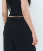 MUSINSA STANDARD WOMAN MUSINSA STANDARD WOMAN Slacks Wide [Black]