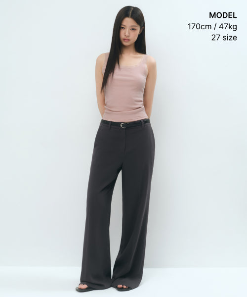 MUSINSA STANDARD WOMAN MUSINSA STANDARD WOMAN Slacks Gray