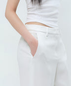 MUSINSA STANDARD WOMAN MUSINSA STANDARD WOMAN Slacks Wide [Ivory]