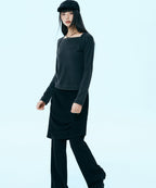 MIXXO MIXXO T-Shirt Square Neck Bolero