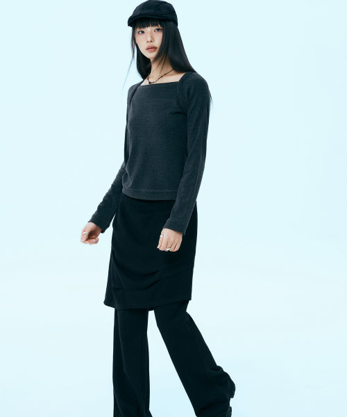 MIXXO MIXXO T-Shirt Square Neck Bolero