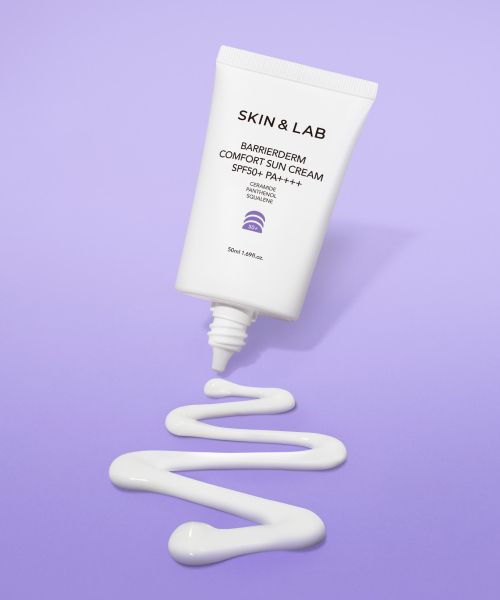 skinnlab [Musinsa Exclusive] Barrierderm Comfort Sunscreen 50ml + Mild Foam Cleanser 10ml Gift [SPF 