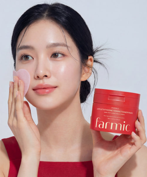 FARMIC Apple Tachion Toning 3-piece gift set (pad + ampoule + cream)
