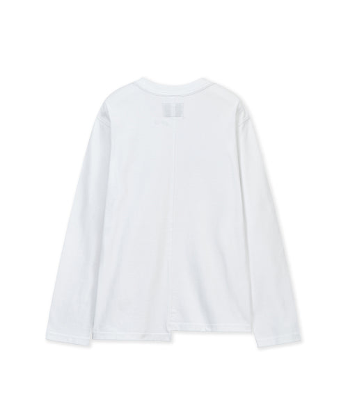 MATIN KIM MATIN KIM ASYMMETRIC LOGO T-Shirt