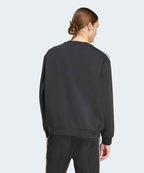 ADIDAS ADIDAS 3-Stripe Oversized Crew Neck - Black