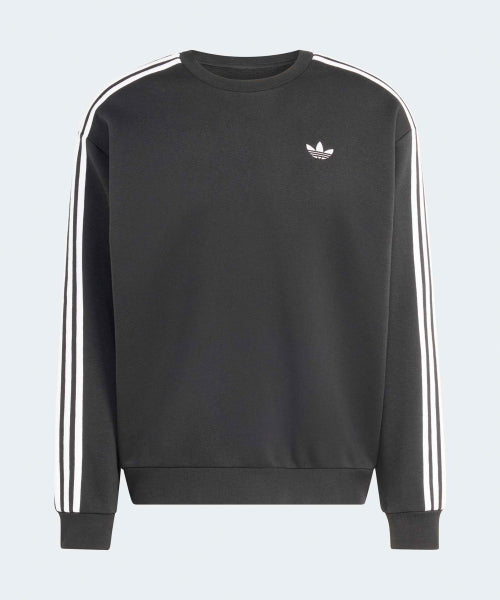ADIDAS ADIDAS 3-Stripe Oversized Crew Neck - Black