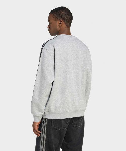 ADIDAS ADIDAS 3-Stripe Oversized Crew Neck - Gray