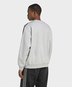 ADIDAS ADIDAS 3-Stripe Oversized Crew Neck - Gray