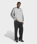ADIDAS ADIDAS 3-Stripe Oversized Crew Neck - Gray