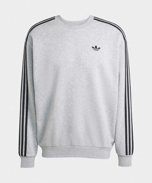 ADIDAS ADIDAS 3-Stripe Oversized Crew Neck - Gray