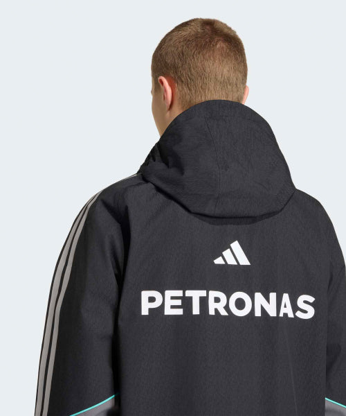 ADIDAS ADIDAS Mercedes AMG F1 Team Mechanics Rain Jacket - Black