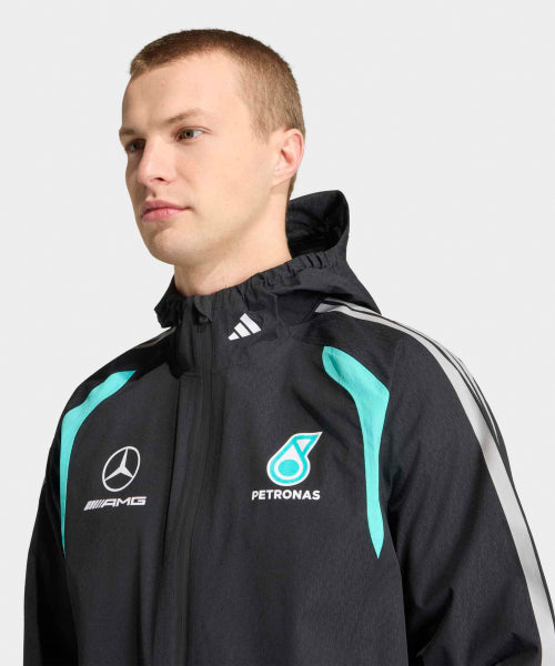 ADIDAS ADIDAS Mercedes AMG F1 Team Mechanics Rain Jacket - Black