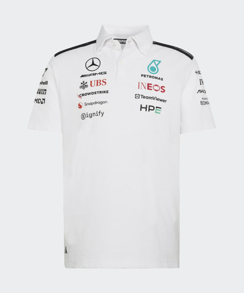 ADIDAS ADIDAS Mercedes AMG F1 Team Engineer Polo Shirt - White