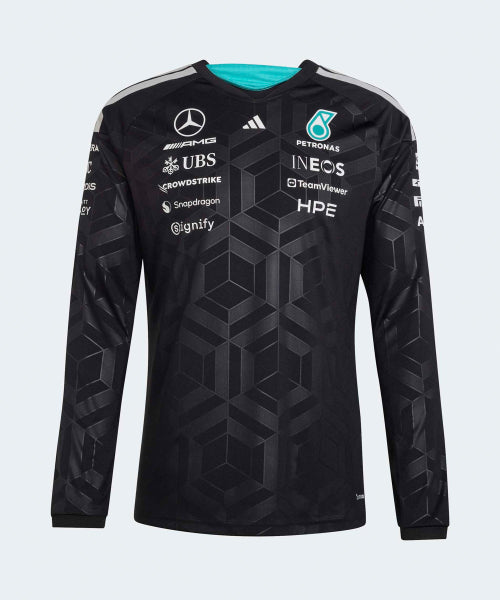 ADIDAS ADIDAS Mercedes AMG F1 Team Driver Jersey Long Sleeve - Black