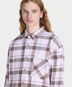 ADIDAS ADIDAS Flannel Long Sleeve Work Shirt - Clear Pink