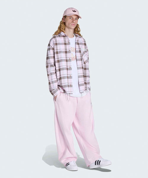 ADIDAS ADIDAS Flannel Long Sleeve Work Shirt - Clear Pink