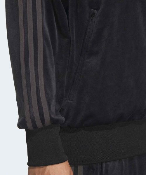 ADIDAS ADIDAS Firebird Velor Track Top - Black
