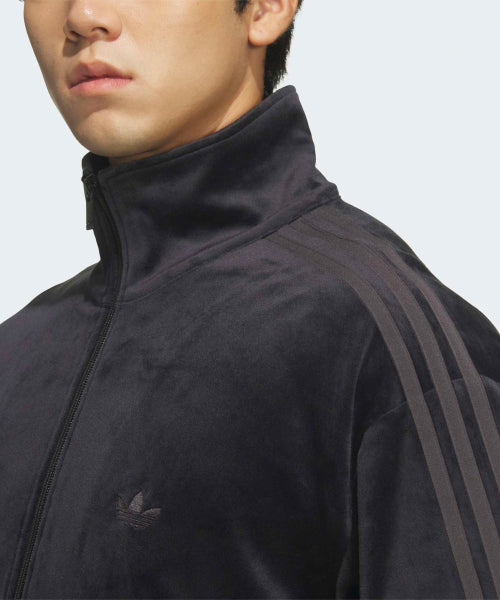 ADIDAS ADIDAS Firebird Velor Track Top - Black