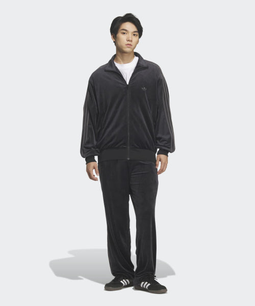 ADIDAS ADIDAS Firebird Velor Track Top - Black