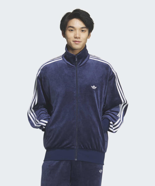 ADIDAS ADIDAS Firebird velor track top - Night Indigo