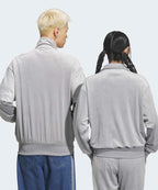 ADIDAS ADIDAS Firebird Velor Track Top - Gray