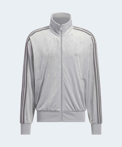 ADIDAS ADIDAS Firebird Velor Track Top - Gray