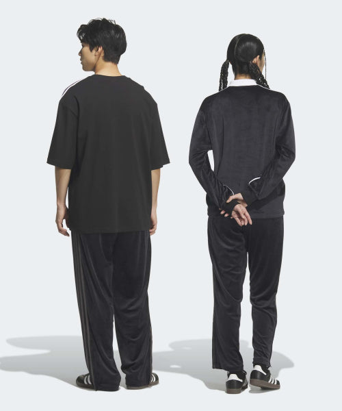 ADIDAS ADIDAS Firebird Velor Track Pants - Black